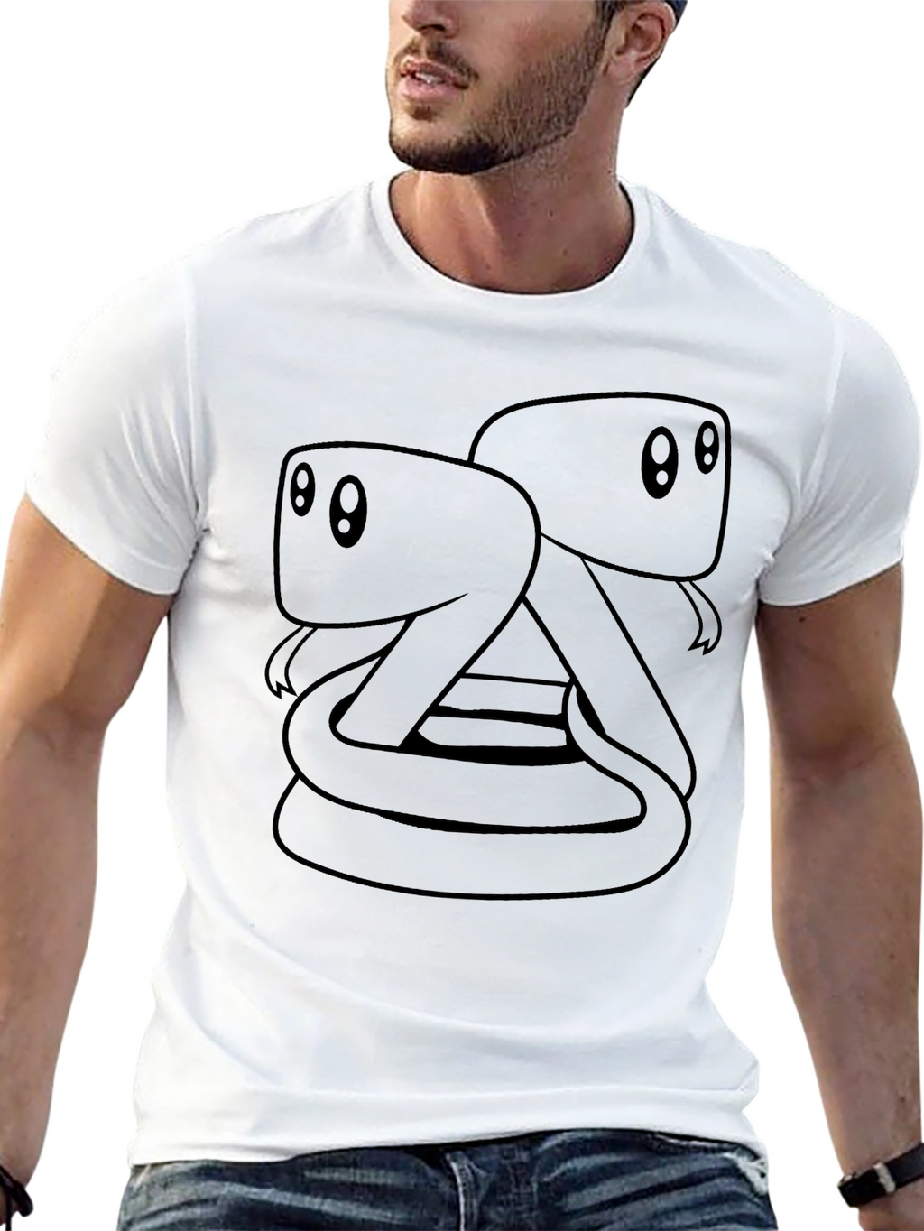 Two-Headed Snake T-Shirt - Unique Graphic Tee