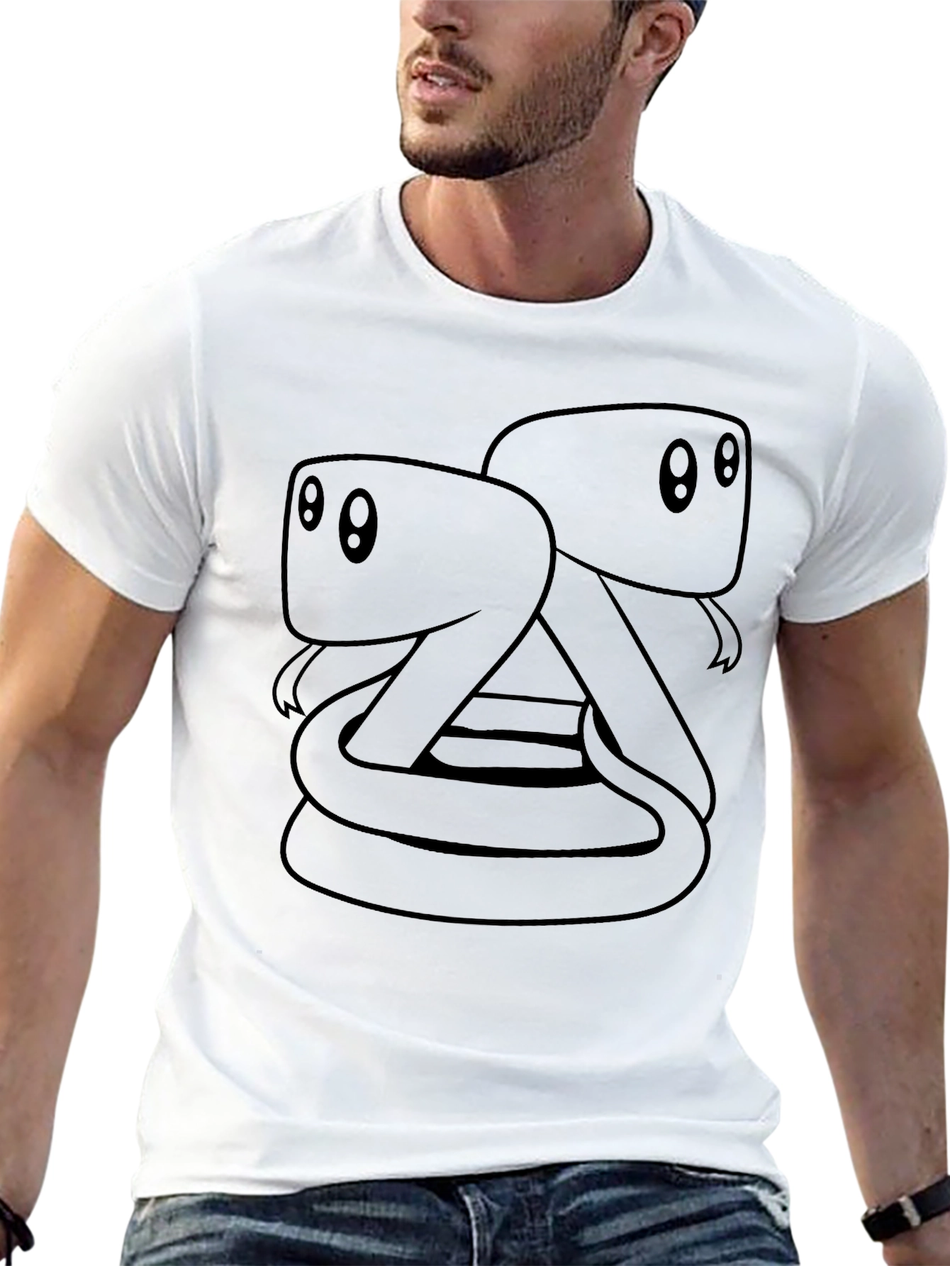 Two-Headed Snake T-Shirt - Unique Graphic Tee