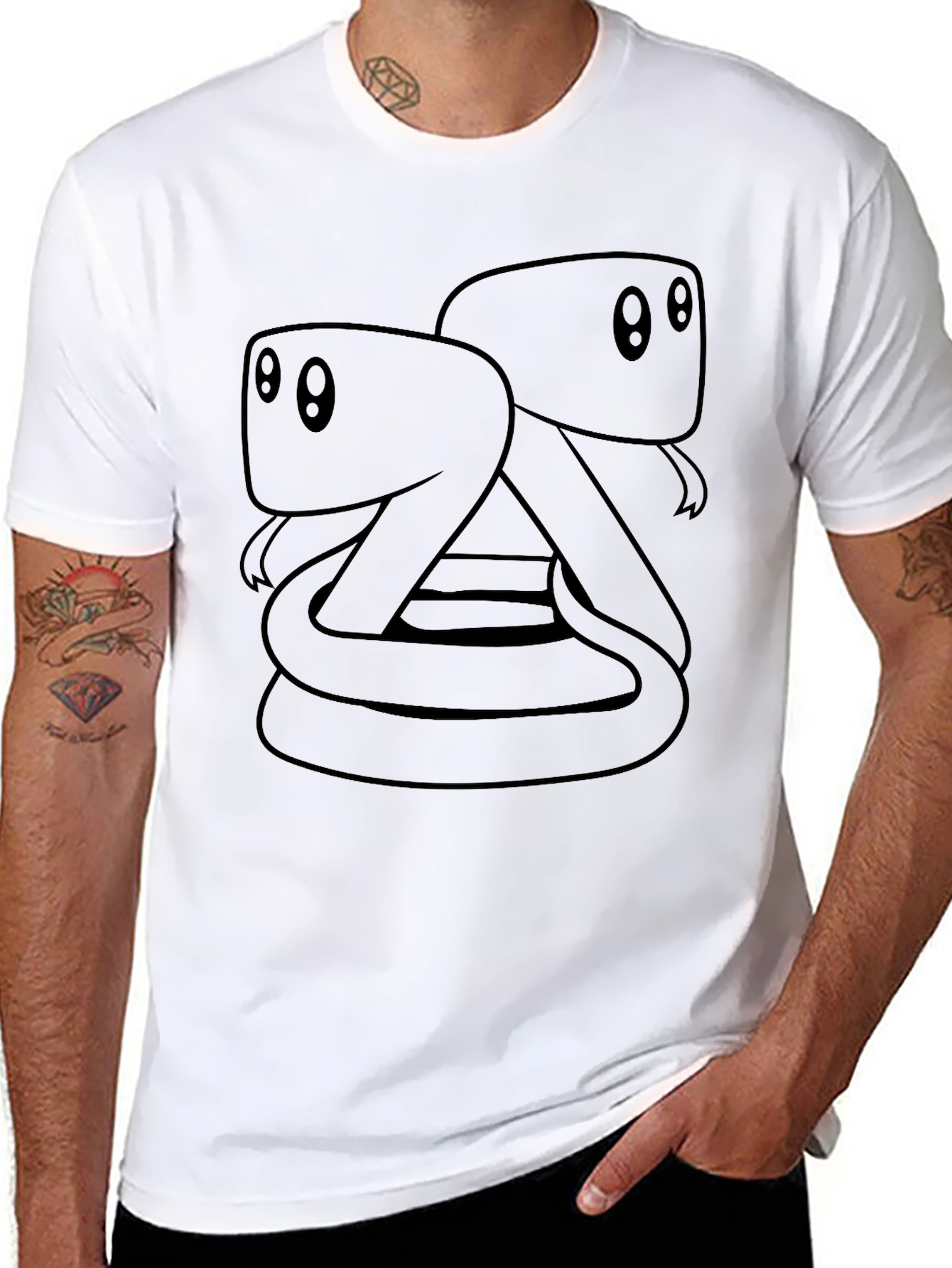 Two-Headed Snake T-Shirt - Unique Graphic Tee