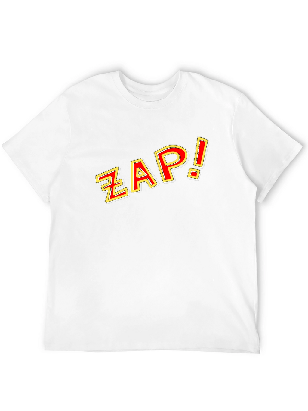 ZAP! Black Graphic Tee - Comic Style Pop Art