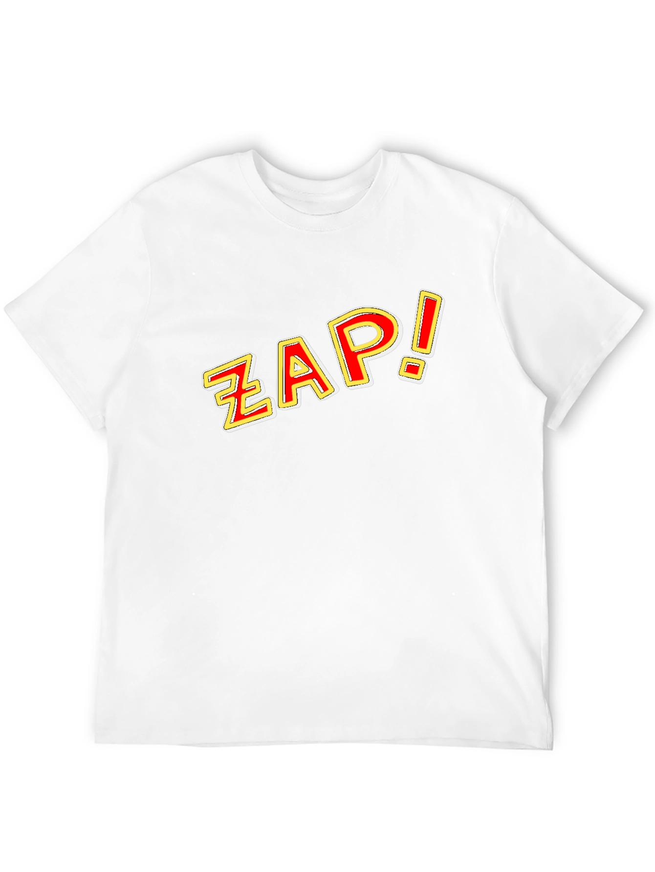 ZAP! Black Graphic Tee - Comic Style Pop Art