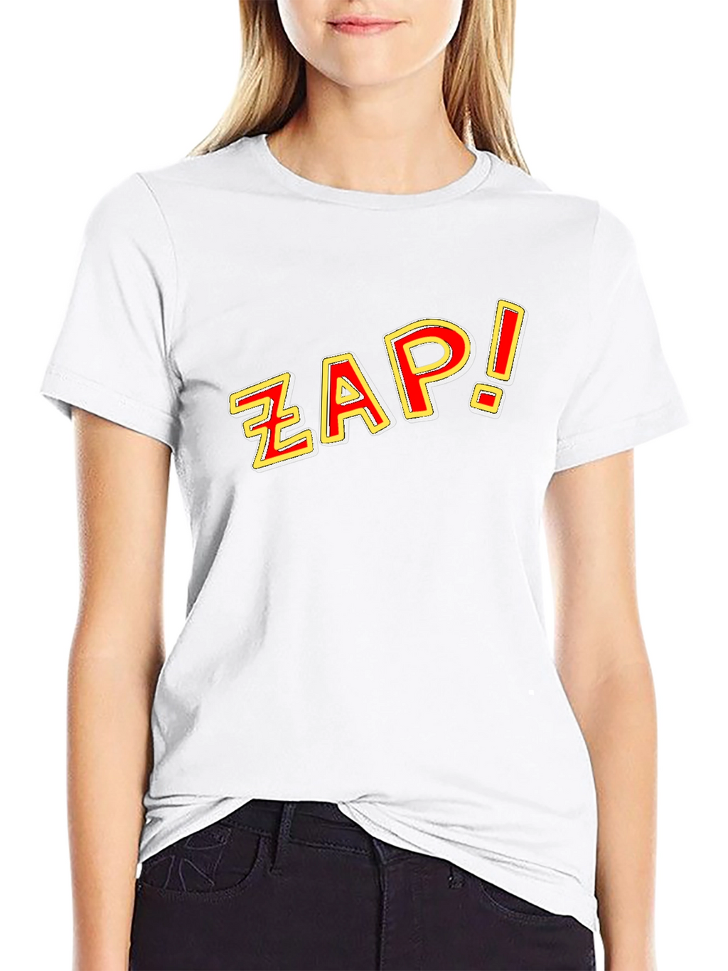 ZAP! Black Graphic Tee - Comic Style Pop Art