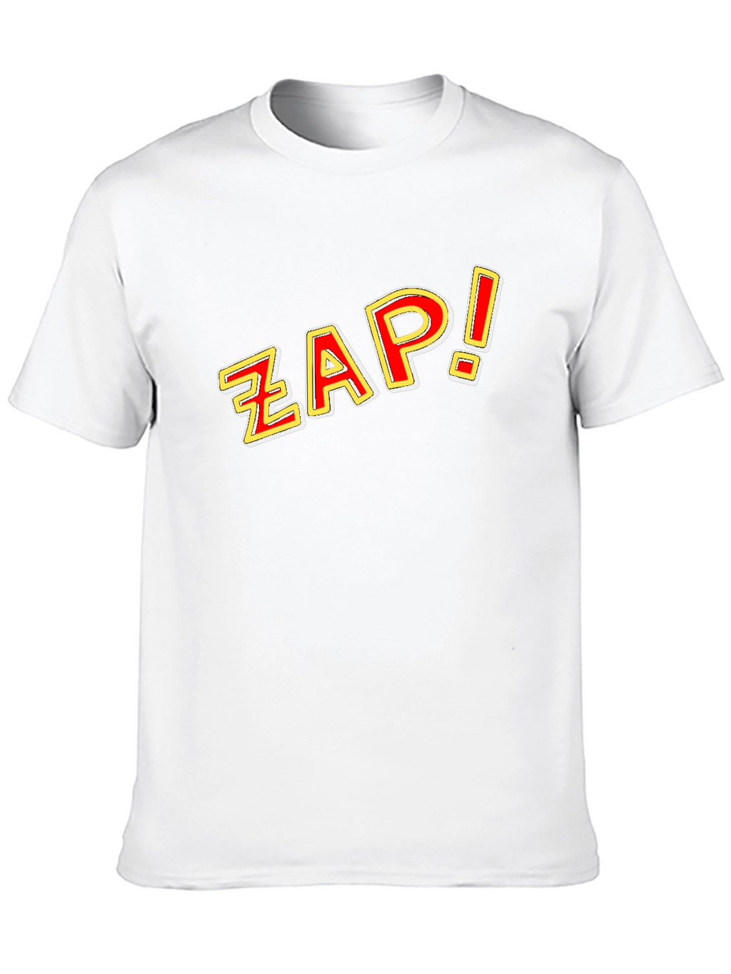 ZAP! Black Graphic Tee - Comic Style Pop Art