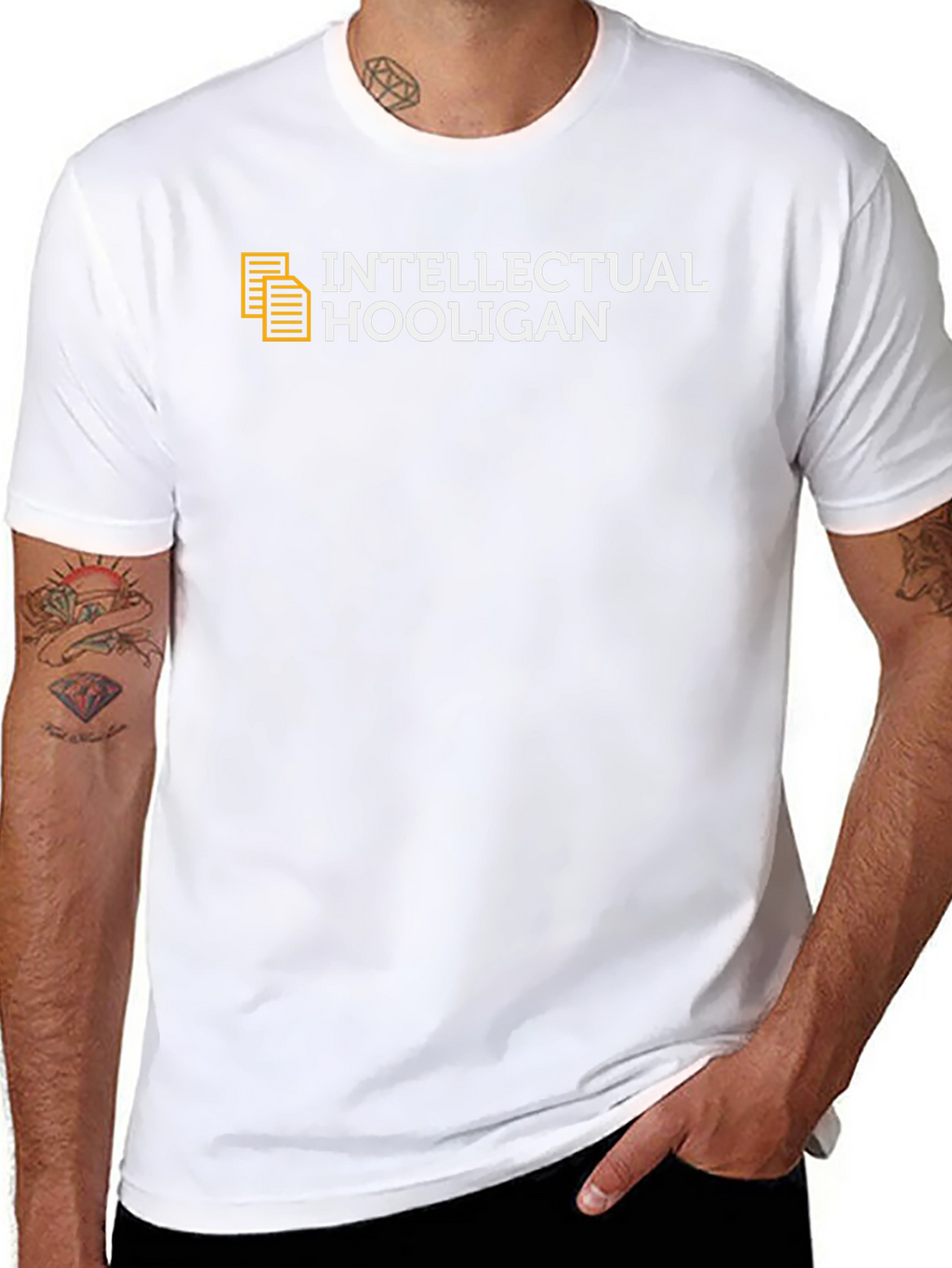 Intellectual Hooligan Black T-Shirt - Smart & Edgy Design