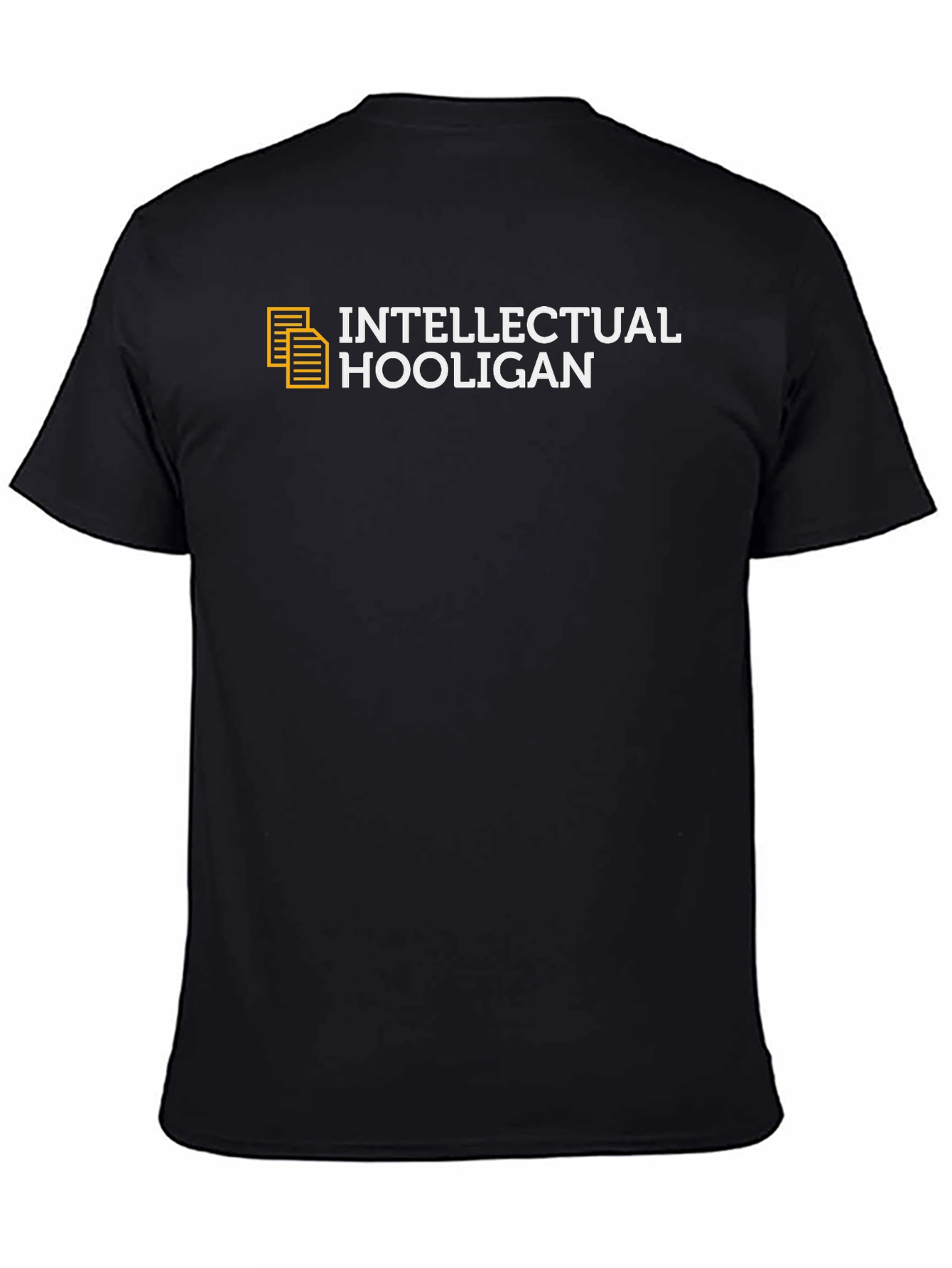 Intellectual Hooligan Black T-Shirt - Smart & Edgy Design