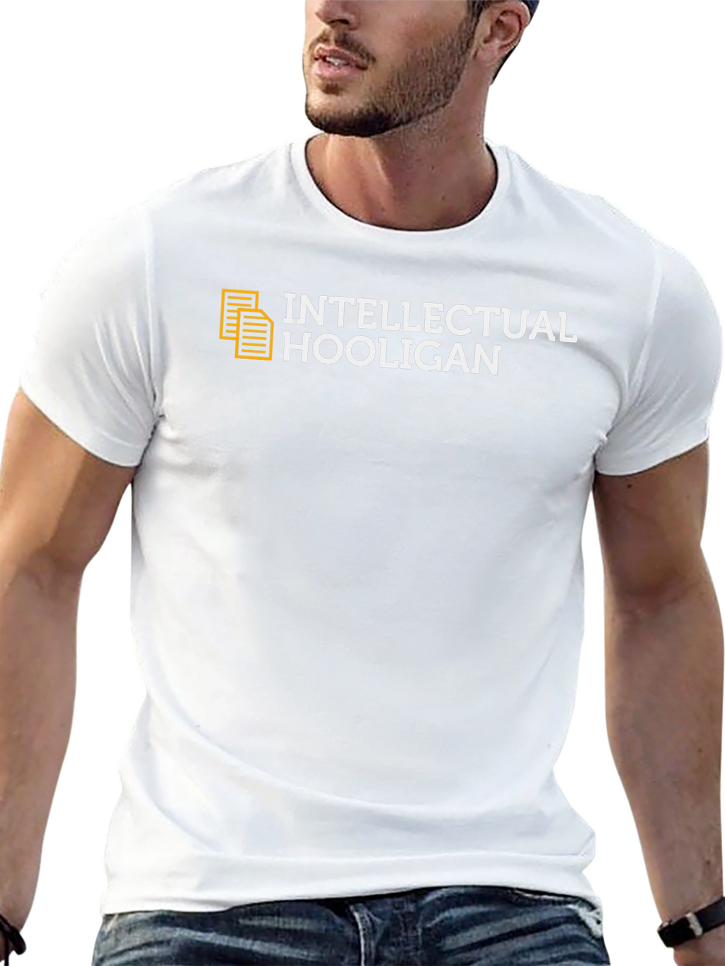 Intellectual Hooligan Black T-Shirt - Smart & Edgy Design