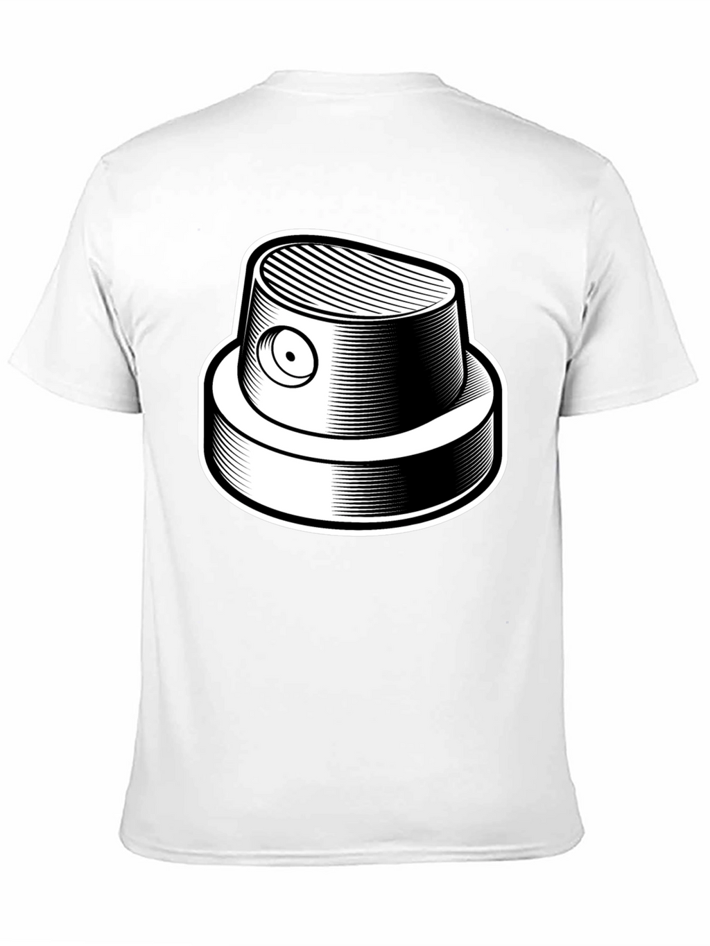 Graffiti Spray Can Nozzle Black T-Shirt
