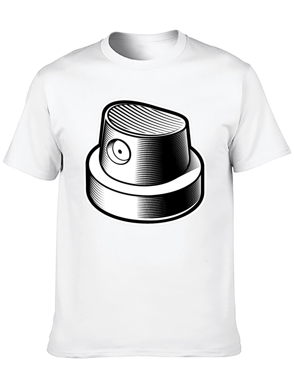 Graffiti Spray Can Nozzle Black T-Shirt