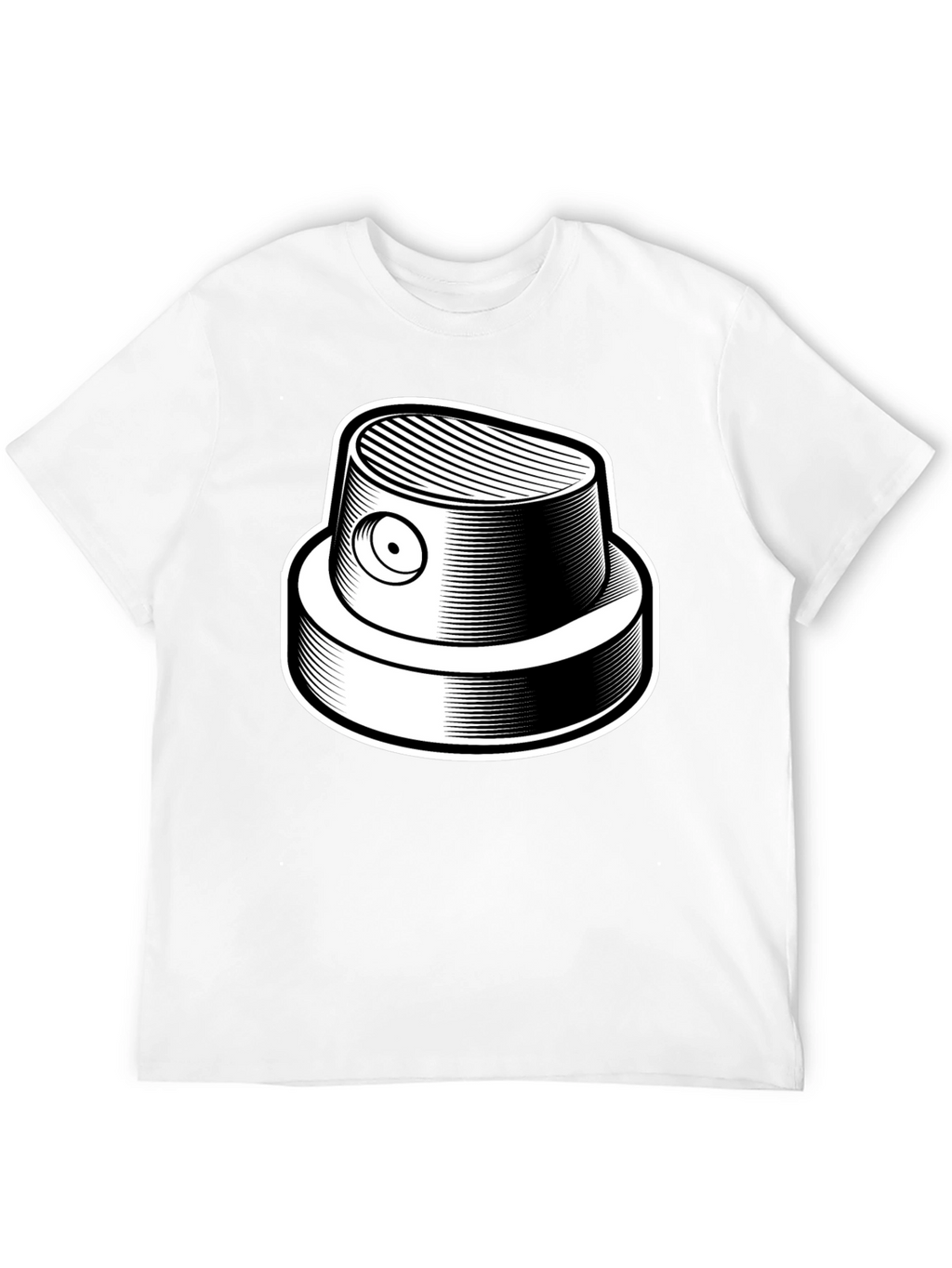 Graffiti Spray Can Nozzle Black T-Shirt