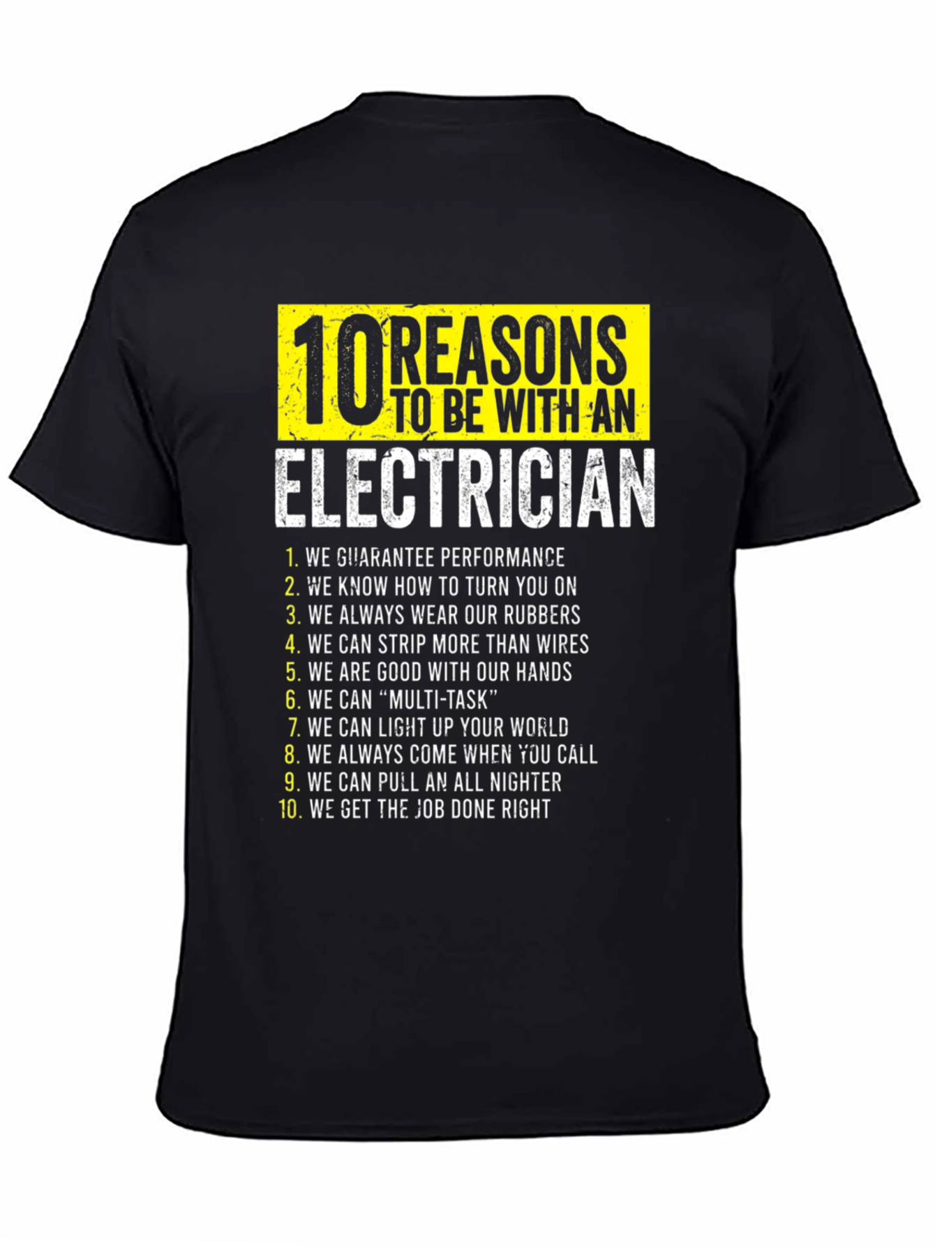 Electrician Reasons T-Shirt Funny Gift