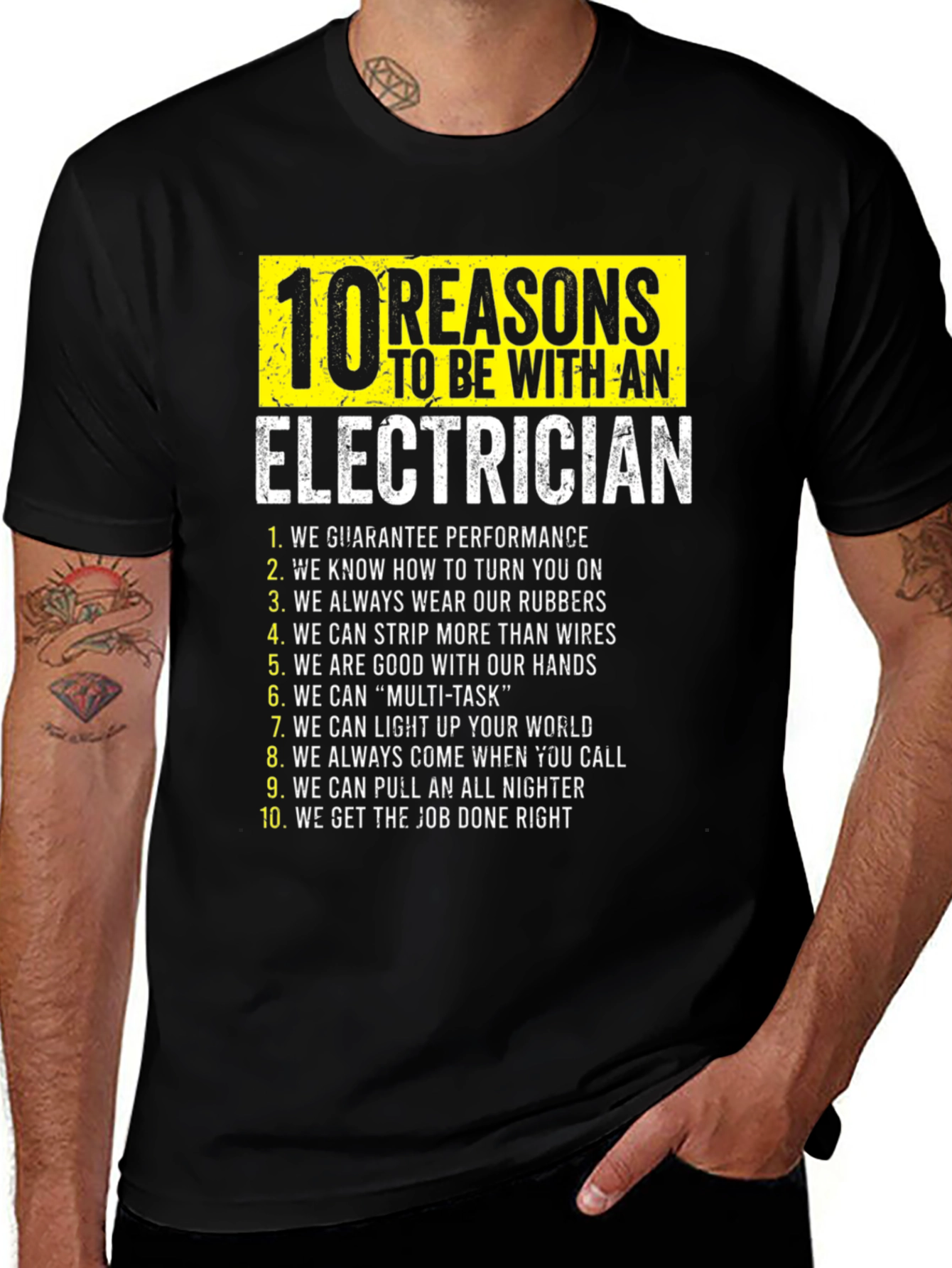 Electrician Reasons T-Shirt Funny Gift