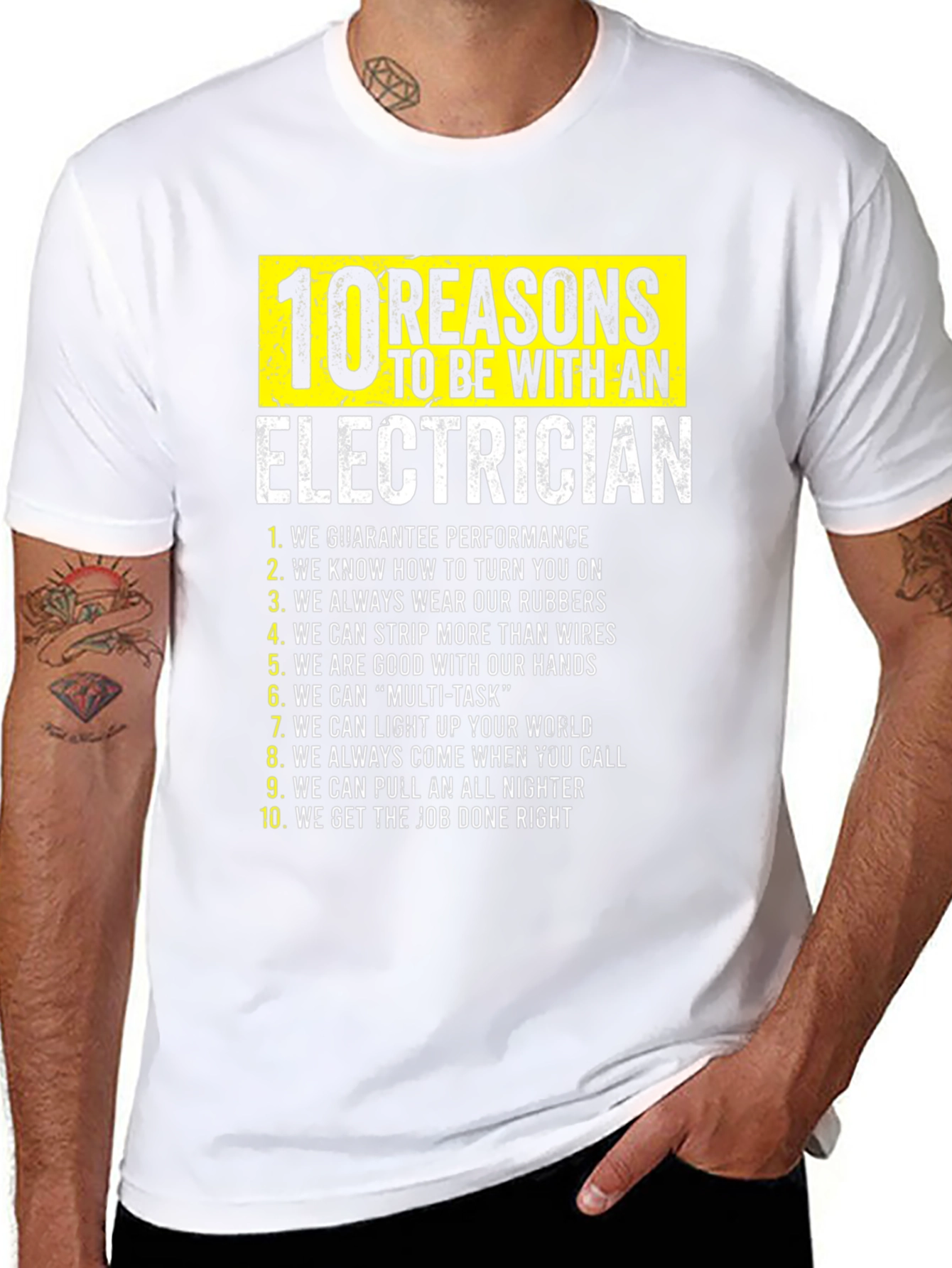 Electrician Reasons T-Shirt Funny Gift