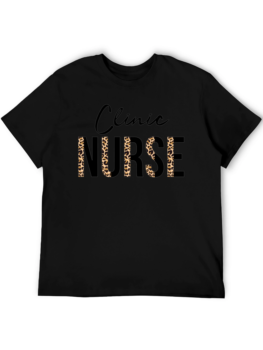 Clinic Nurse Leopard Print T-Shirt