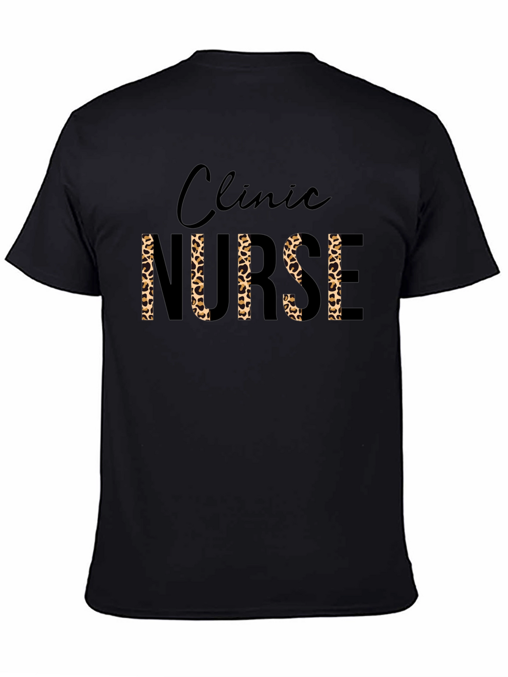 Clinic Nurse Leopard Print T-Shirt