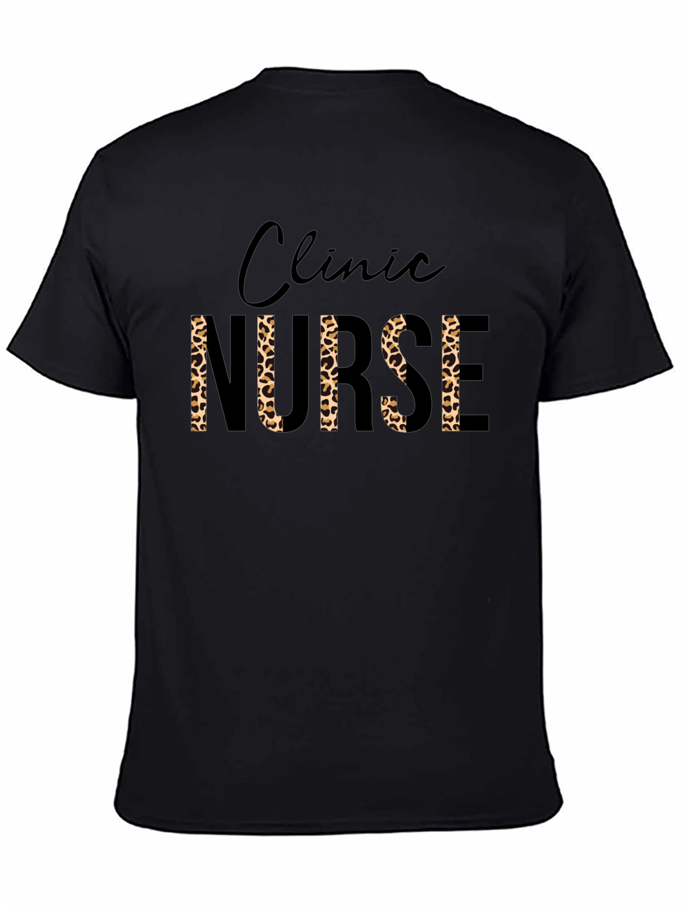 Clinic Nurse Leopard Print T-Shirt