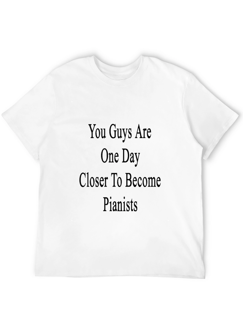 Pianist Motivation Black T-Shirt