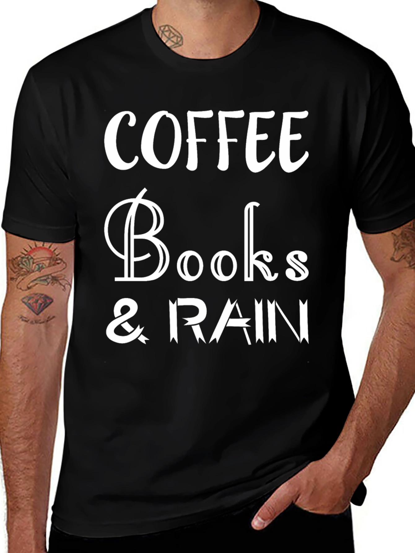 Coffee Books & Rain T-Shirt