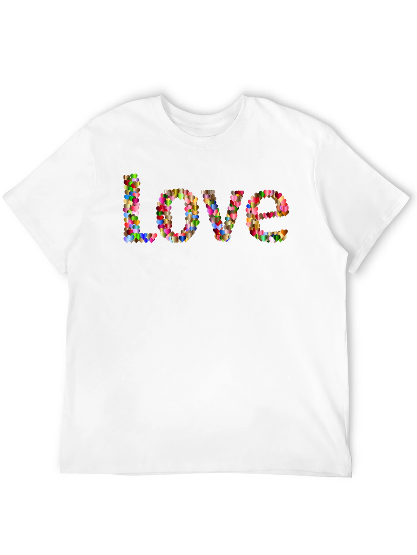 Heart Love T-Shirt - Mens Black Tee
