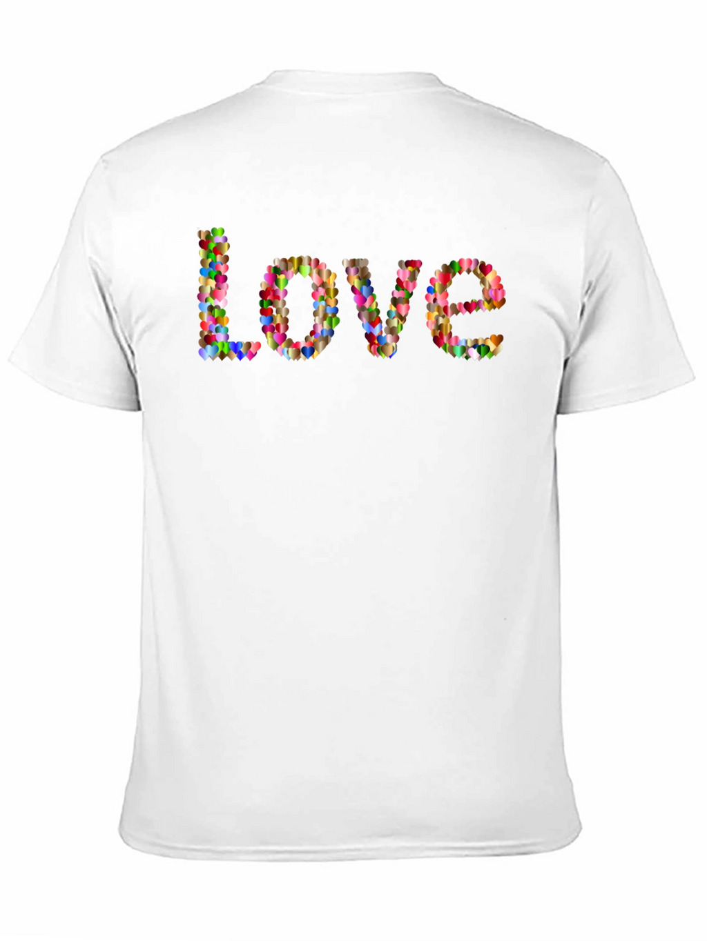 Heart Love T-Shirt - Mens Black Tee