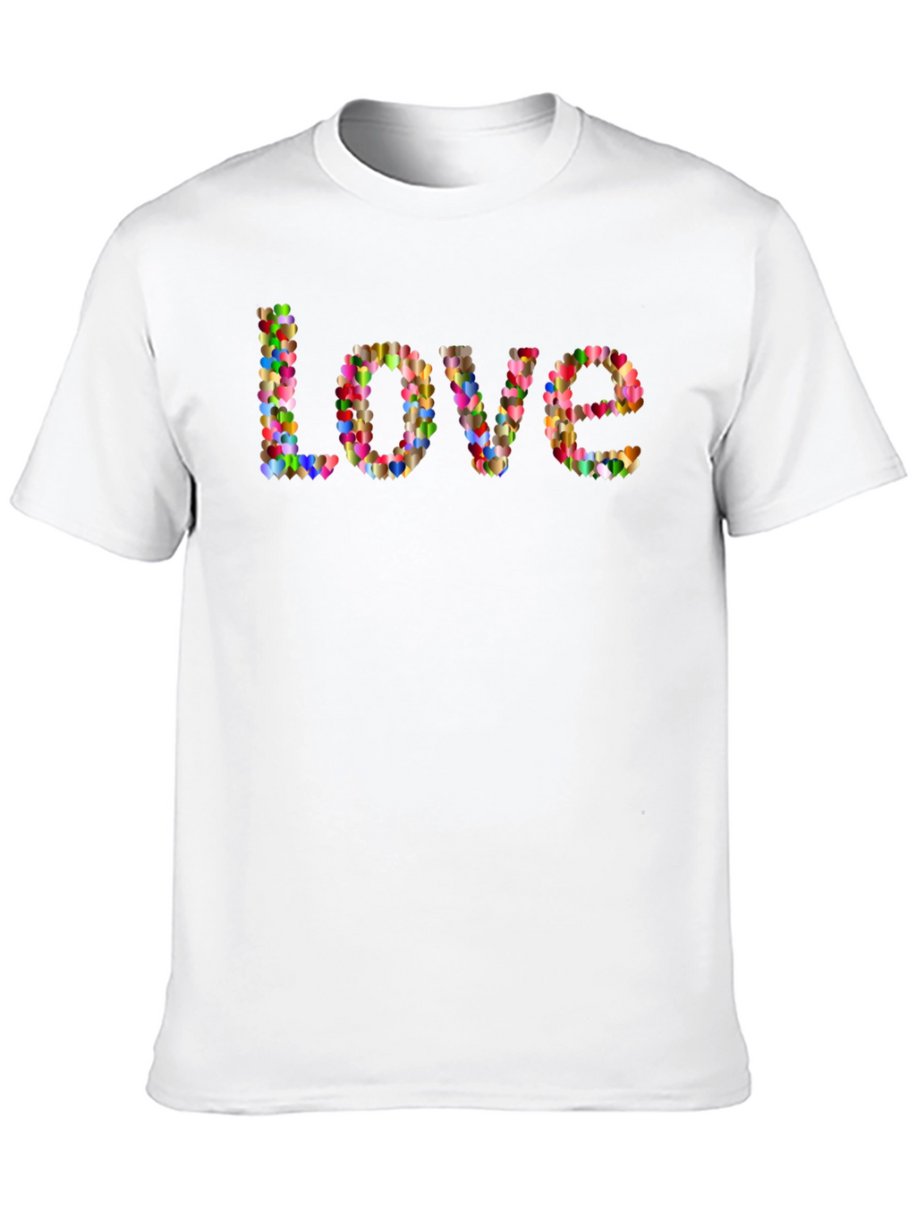 Heart Love T-Shirt - Mens Black Tee