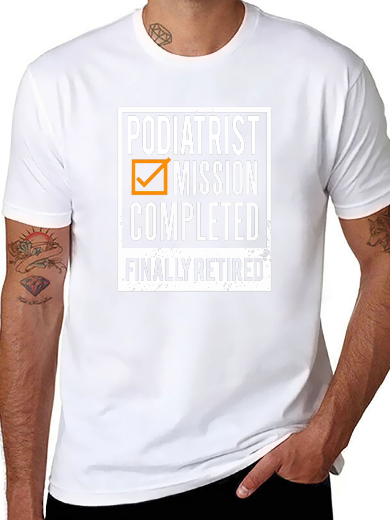 Podiatrist Retirement T-Shirt - Mission Completed
