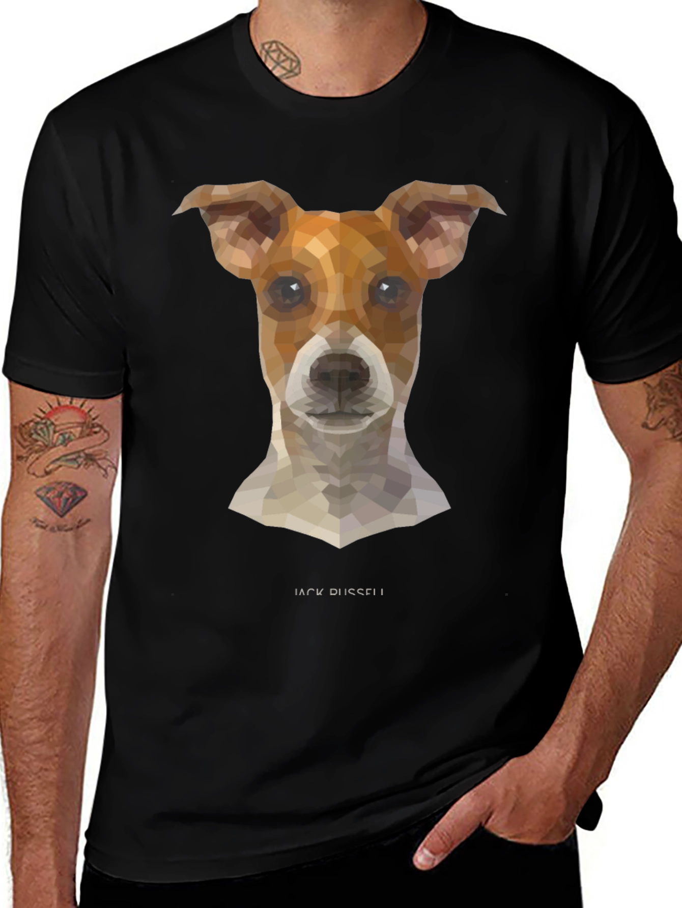 Geometric Jack Russell T-Shirt
