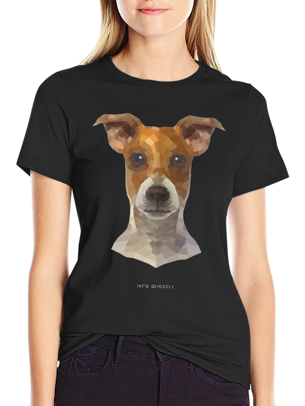 Geometric Jack Russell T-Shirt