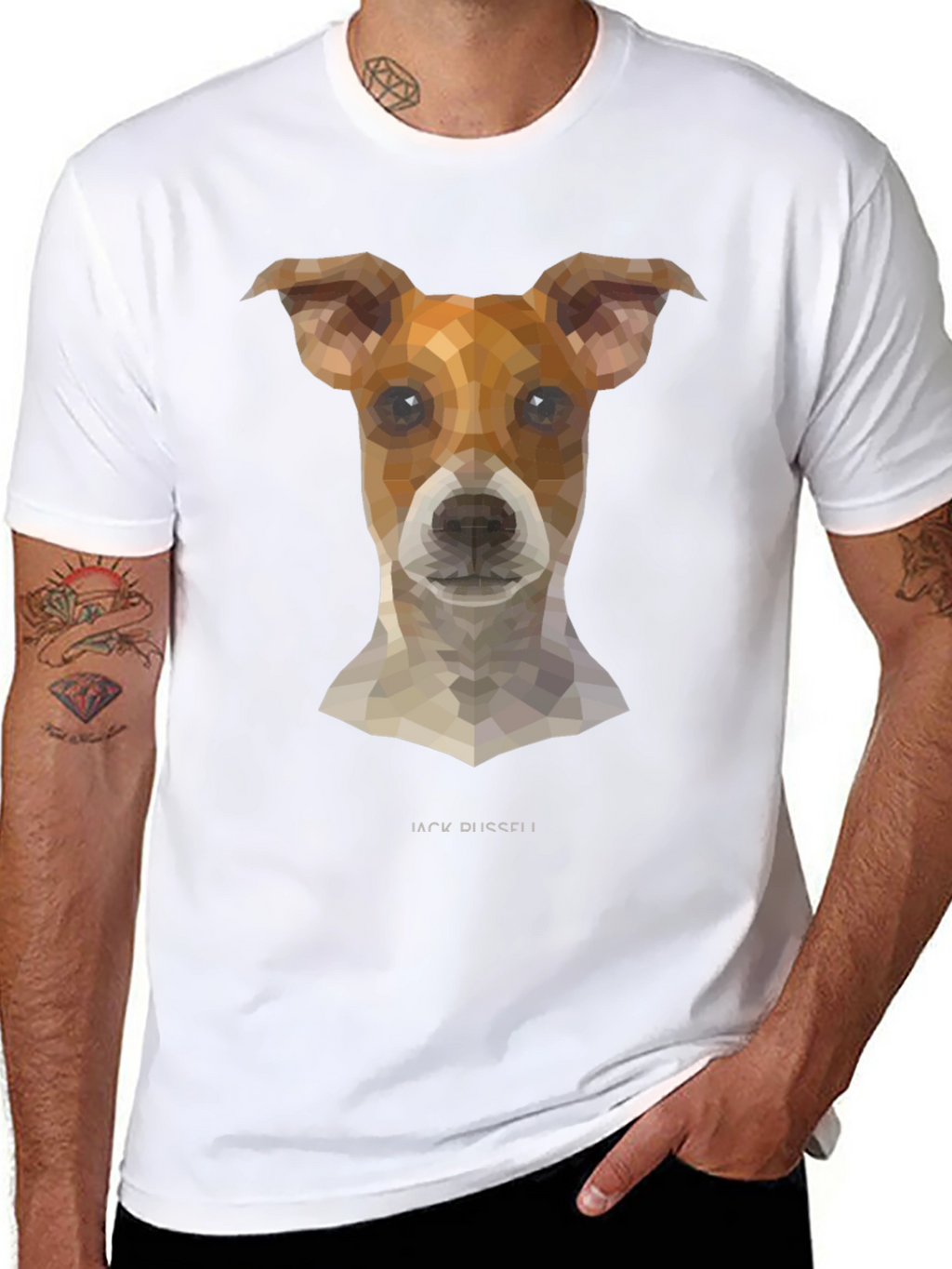 Geometric Jack Russell T-Shirt