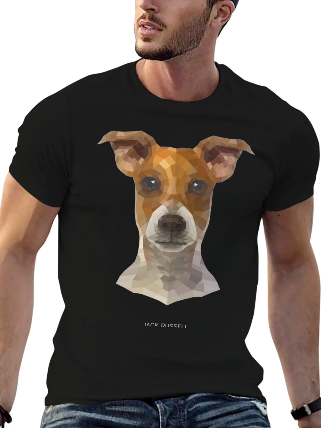 Geometric Jack Russell T-Shirt