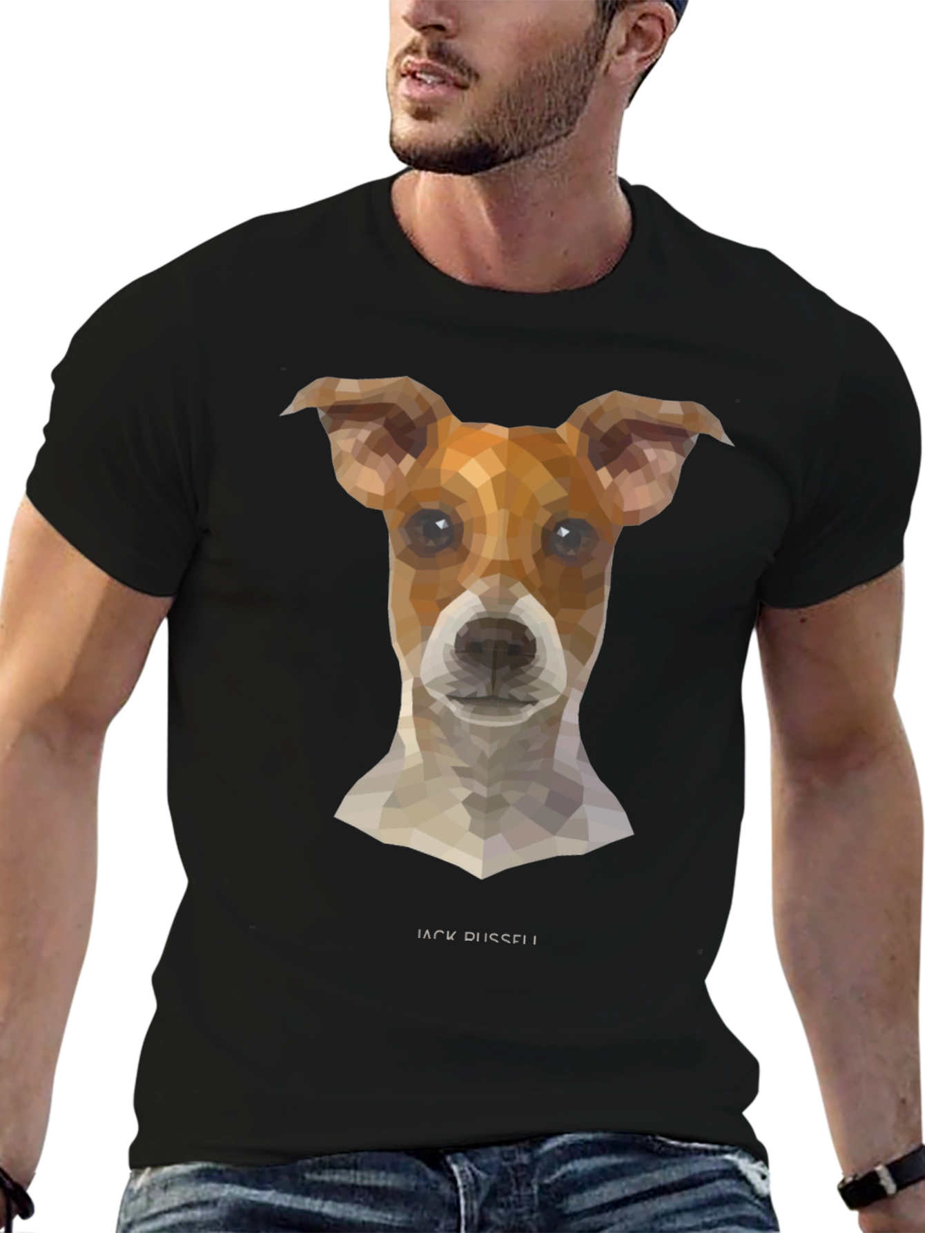 Geometric Jack Russell T-Shirt