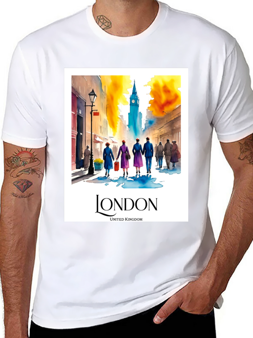 London Travel T-Shirt - United Kingdom Souvenir Tee