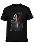 Monkey Graphic T-Shirt - Unique Artistic Design