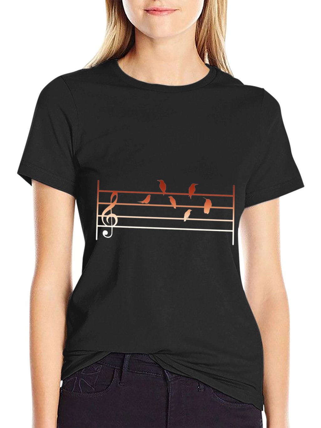 Musical Birds Graphic Tee
