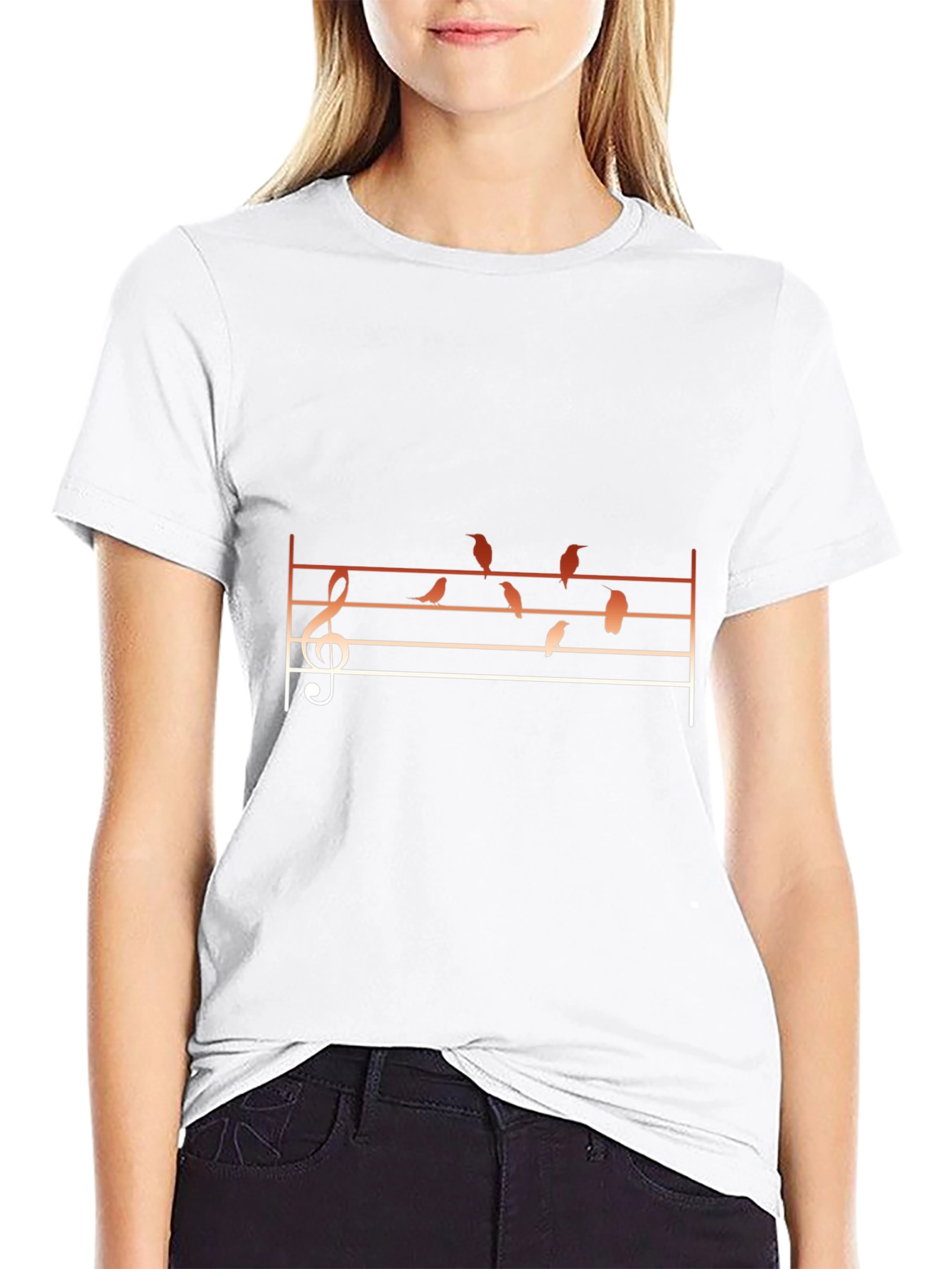 Musical Birds Graphic Tee