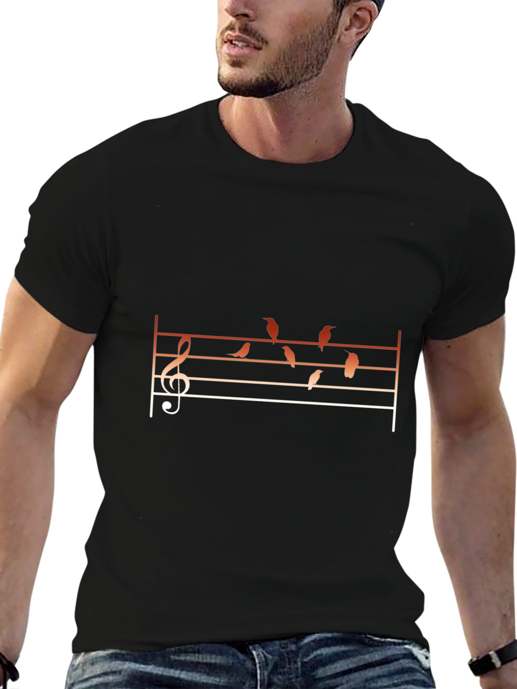 Musical Birds Graphic Tee