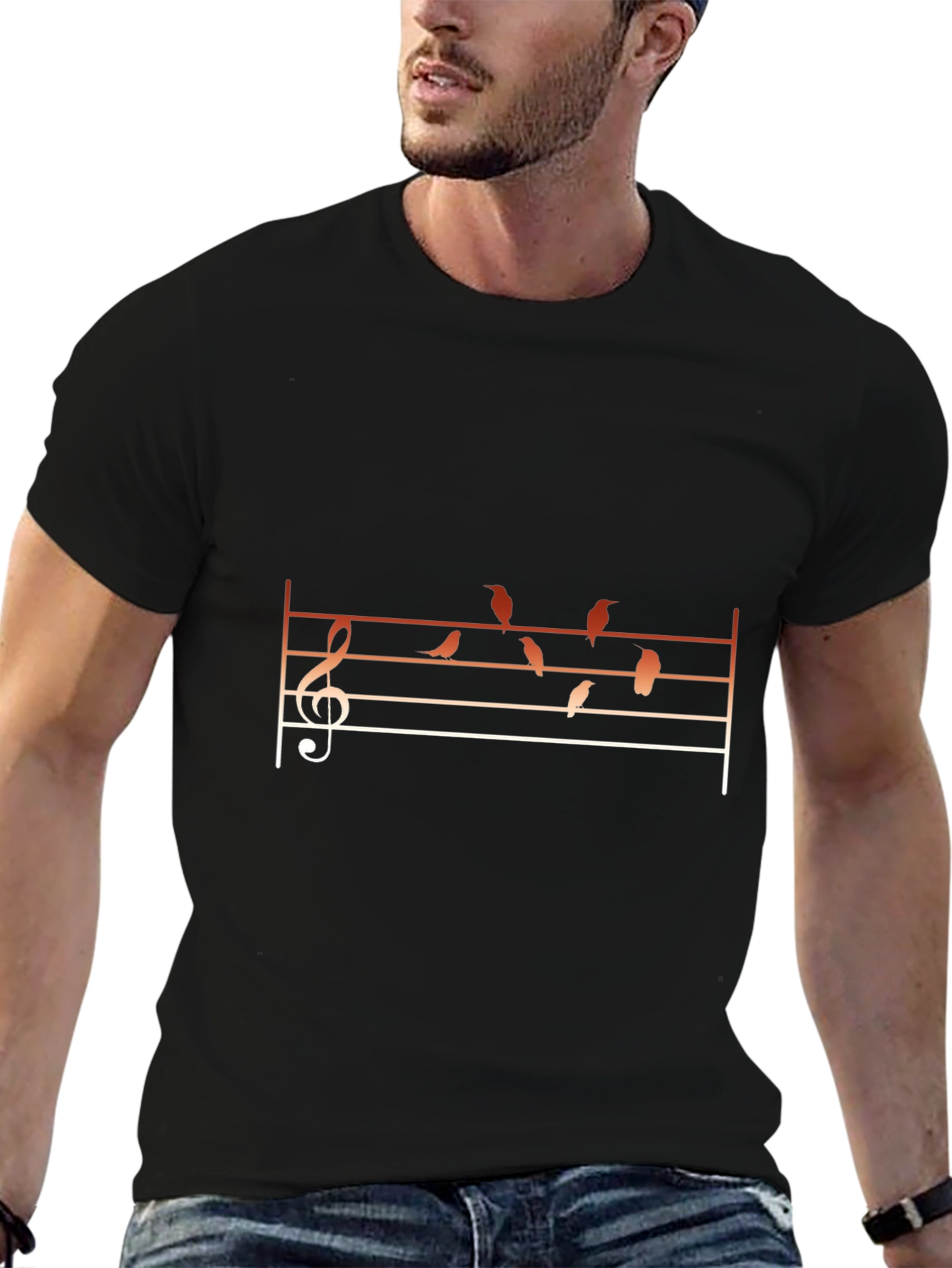 Musical Birds Graphic Tee