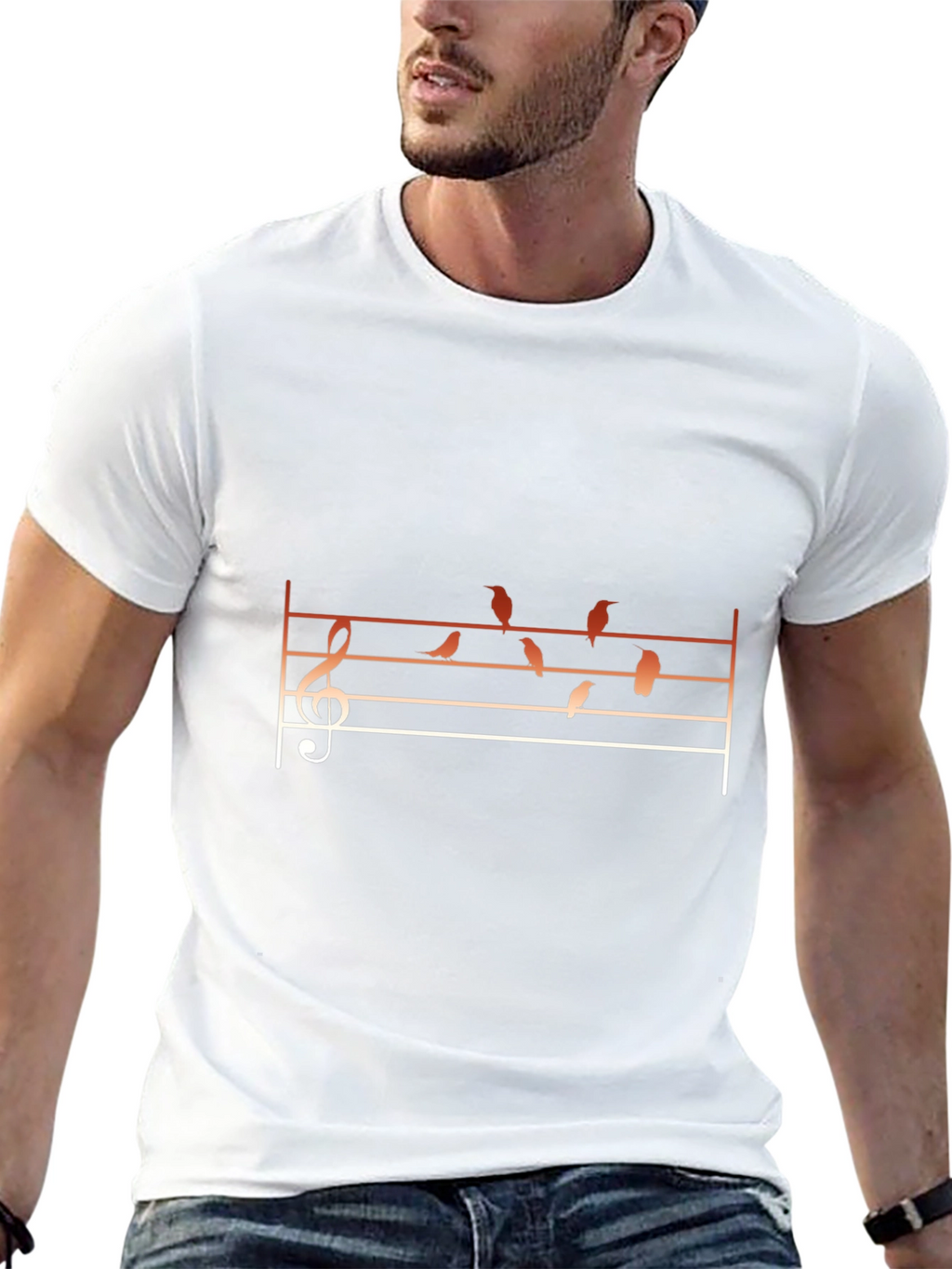 Musical Birds Graphic Tee