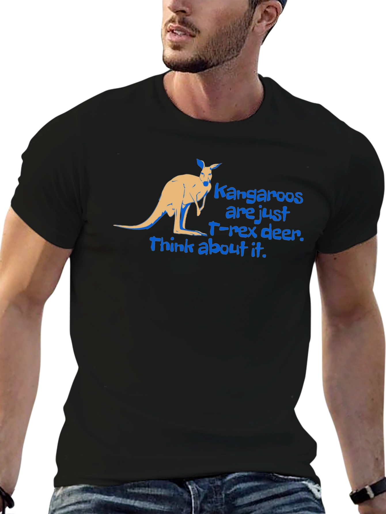 Kangaroo T-Rex Deer Graphic Tee