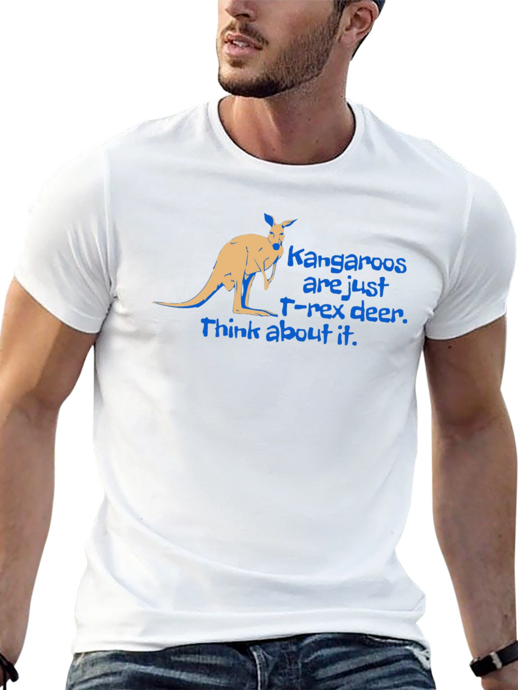 Kangaroo T-Rex Deer Graphic Tee