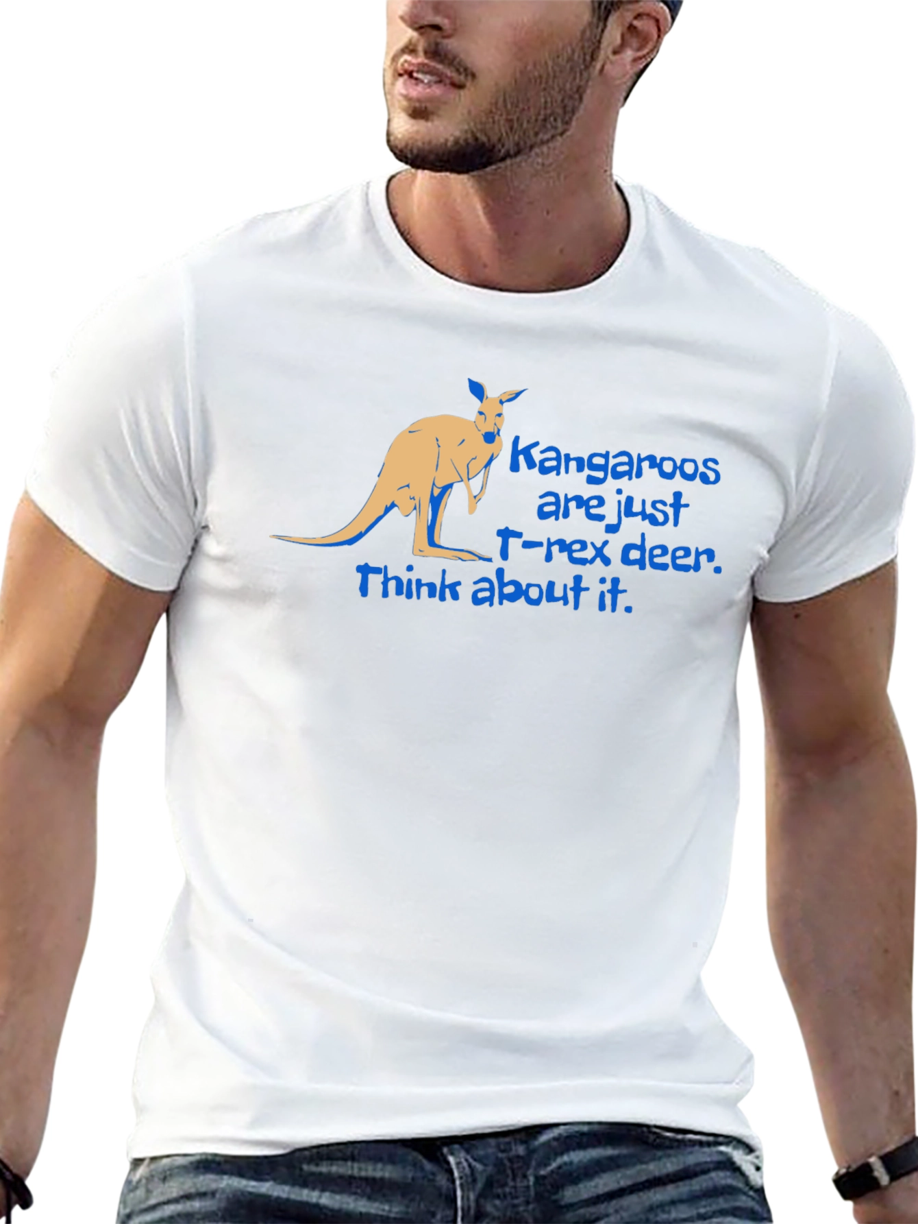 Kangaroo T-Rex Deer Graphic Tee
