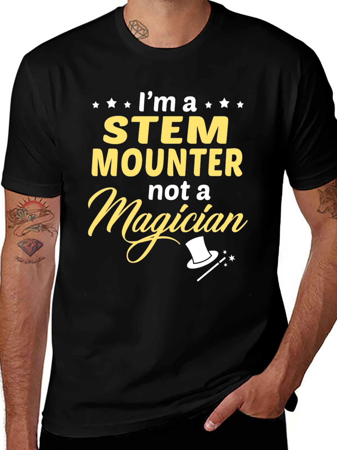 STEM Mounter Graphic T-Shirt -  Funny Science Job Tee