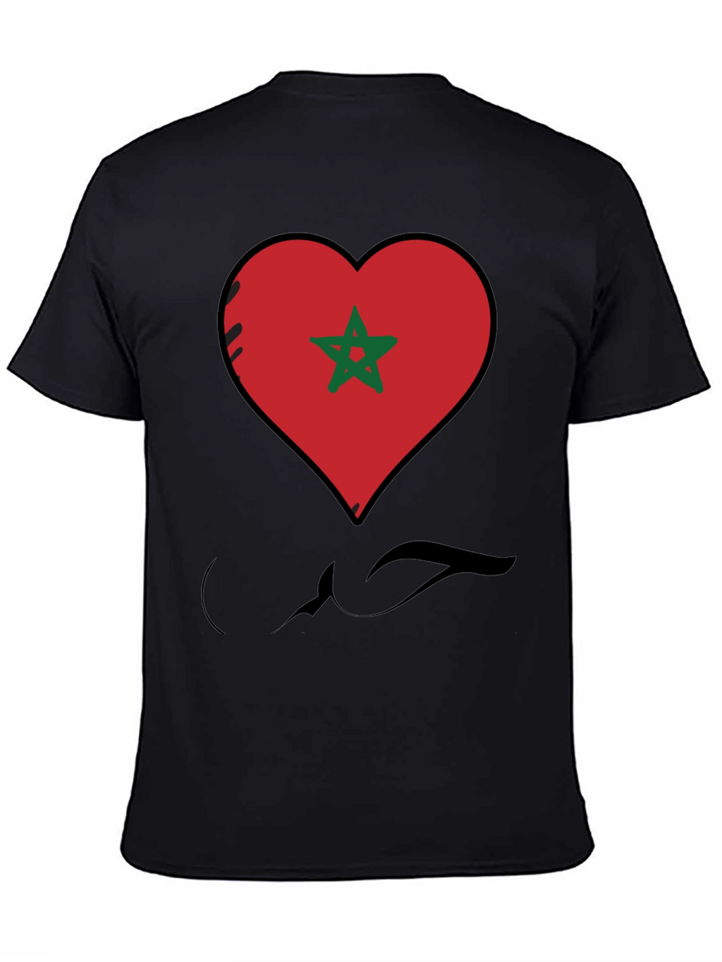 Morocco Love Heart Flag T-Shirt