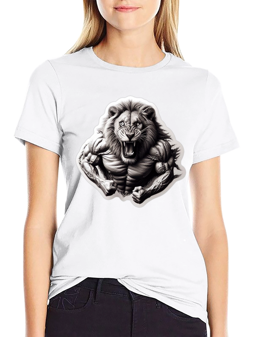 Lion Muscle T-Shirt - Fierce Graphic Tee