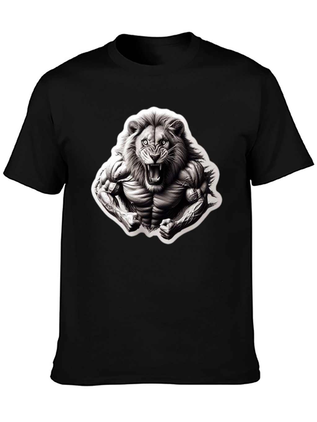 Lion Muscle T-Shirt - Fierce Graphic Tee
