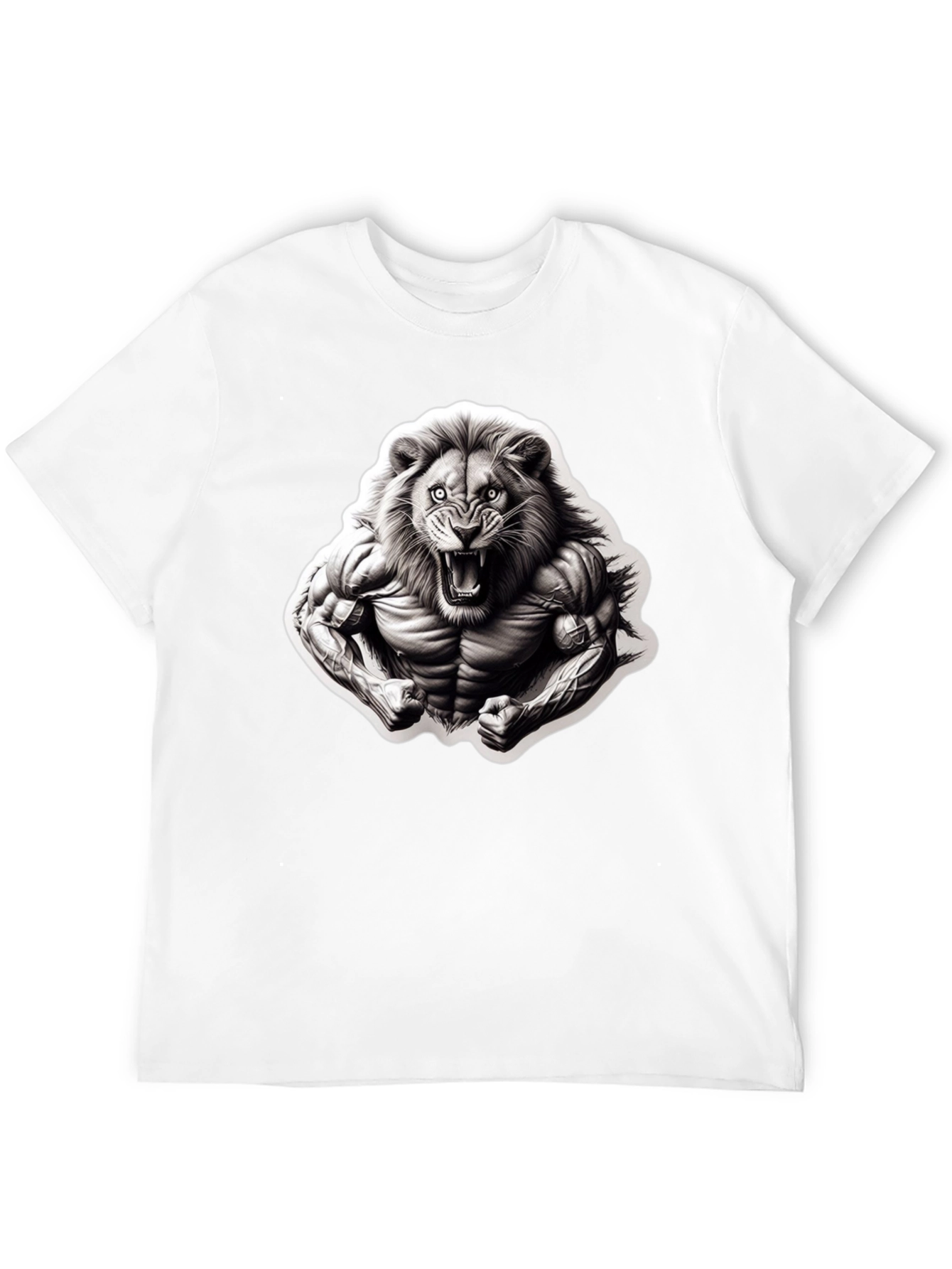 Lion Muscle T-Shirt - Fierce Graphic Tee