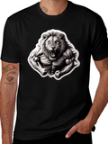 Lion Muscle T-Shirt - Fierce Graphic Tee