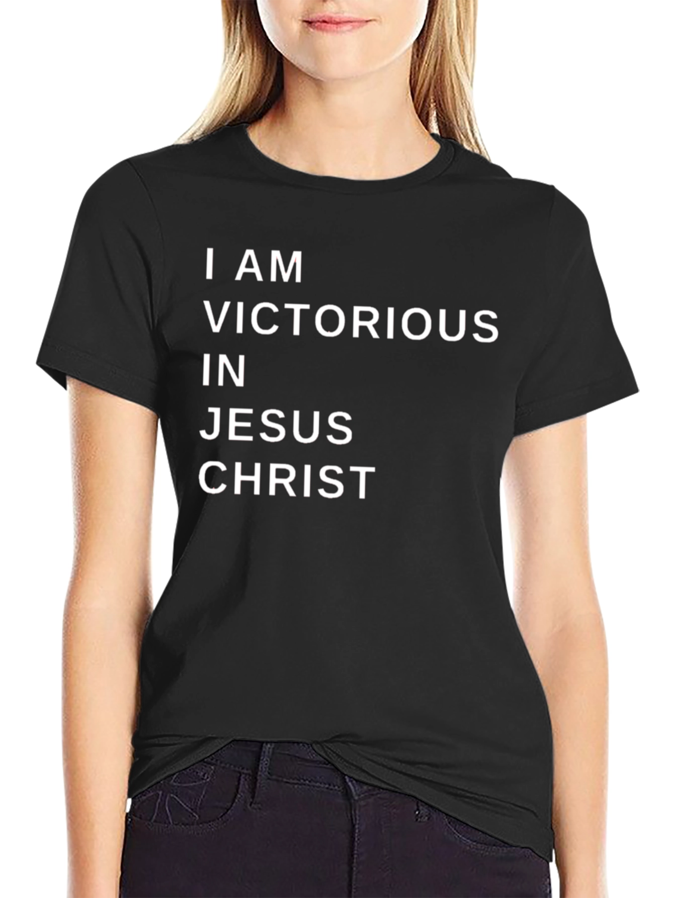 Victorious in Jesus Christ Graphic T-Shirt