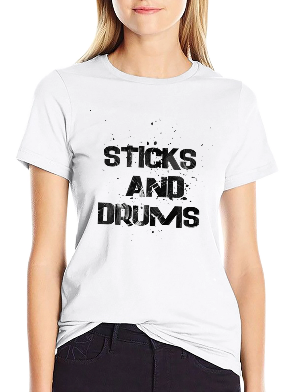 Black Sticks and Drums Graphic Tee