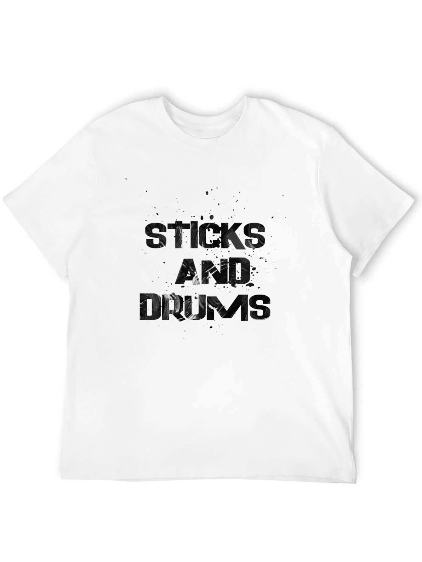 Black Sticks and Drums Graphic Tee