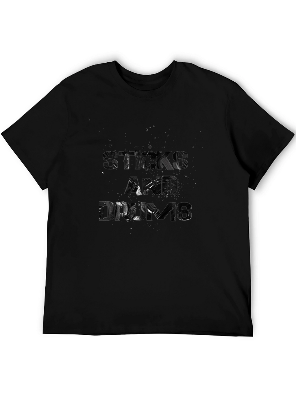 Black Sticks and Drums Graphic Tee